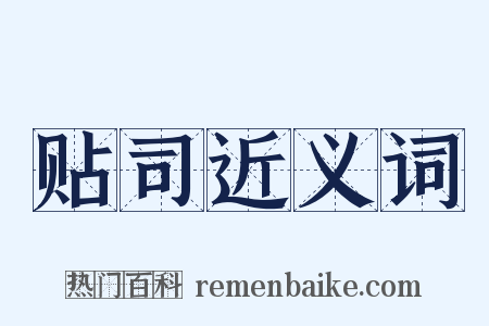 贴司近义词是什么意思的图片